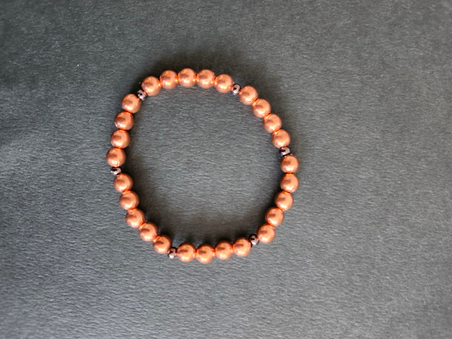 Copper Hematite Round 6mm