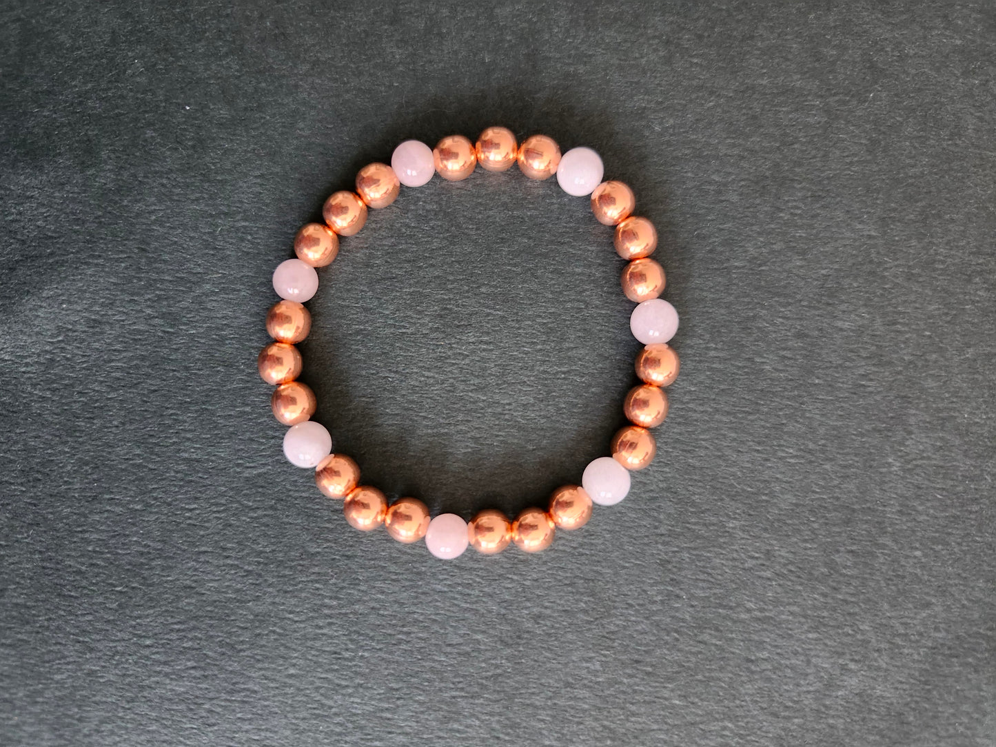 Copper Rose Quartz Round 6mm