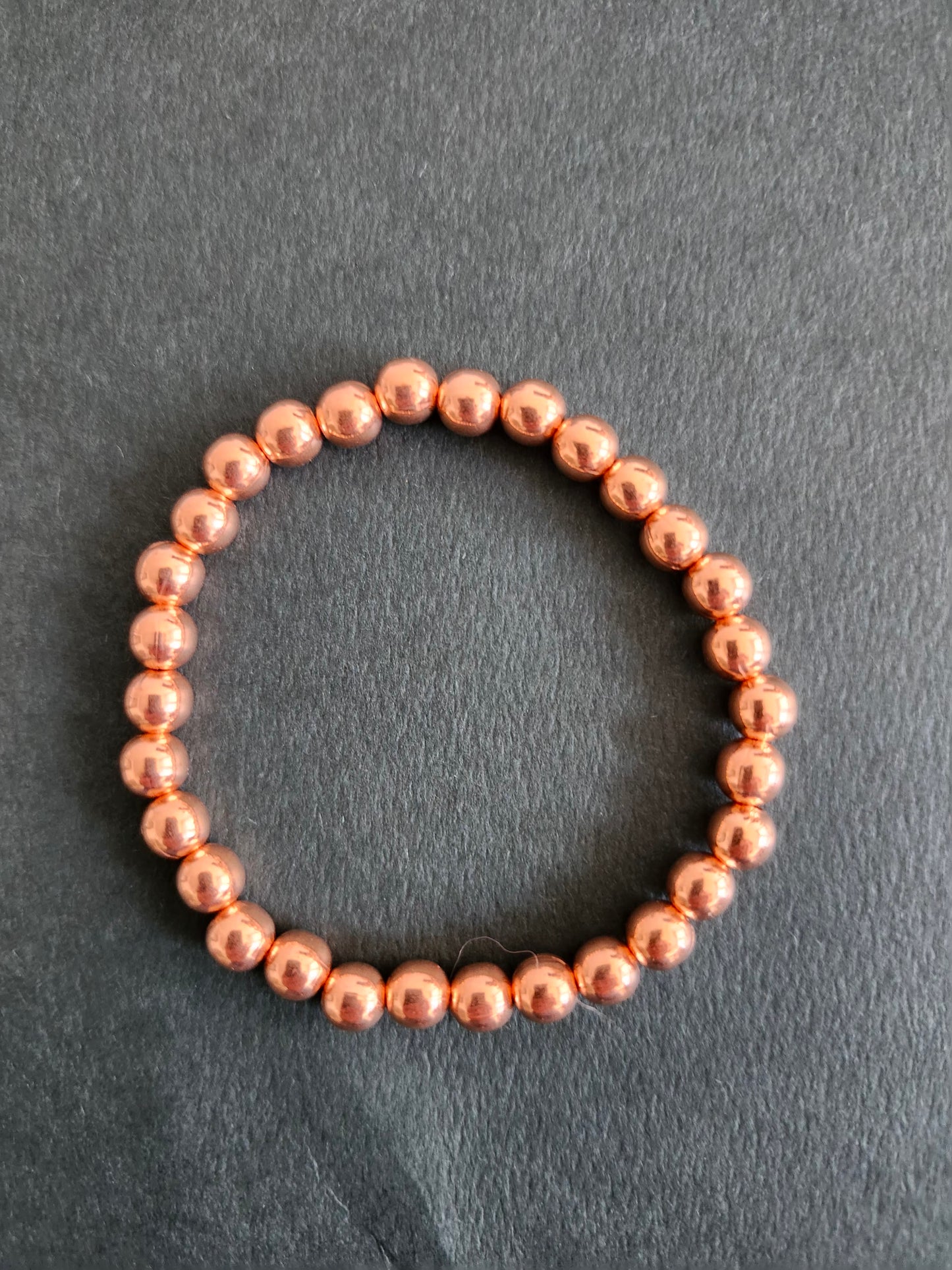 Copper Round 6mm Bracelet
