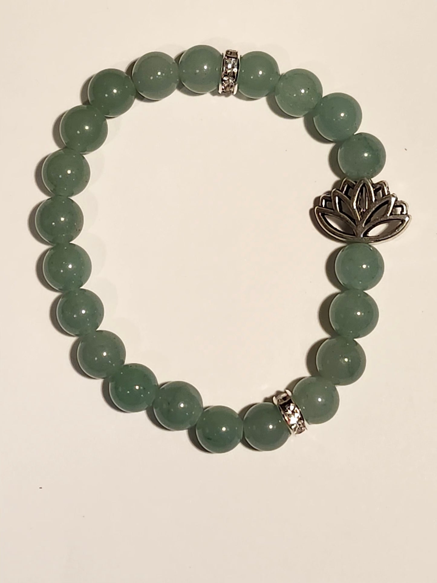 Green Aventurine Lotus Bracelet