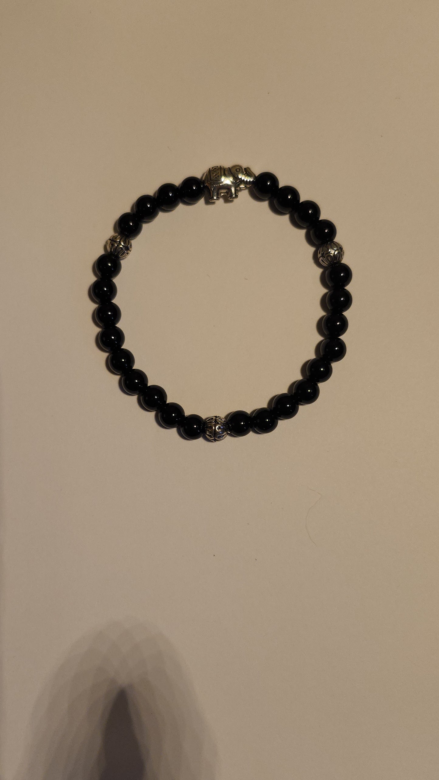 Onyx Elephant Bracelet