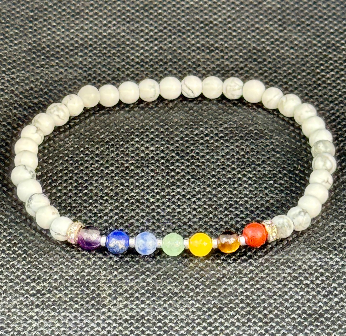 White Howlite Chakra Bracelet